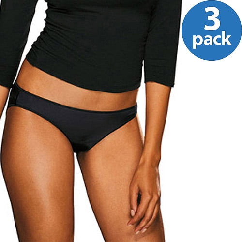Cow lick hair style Hanes womens body creations microfiber bikini